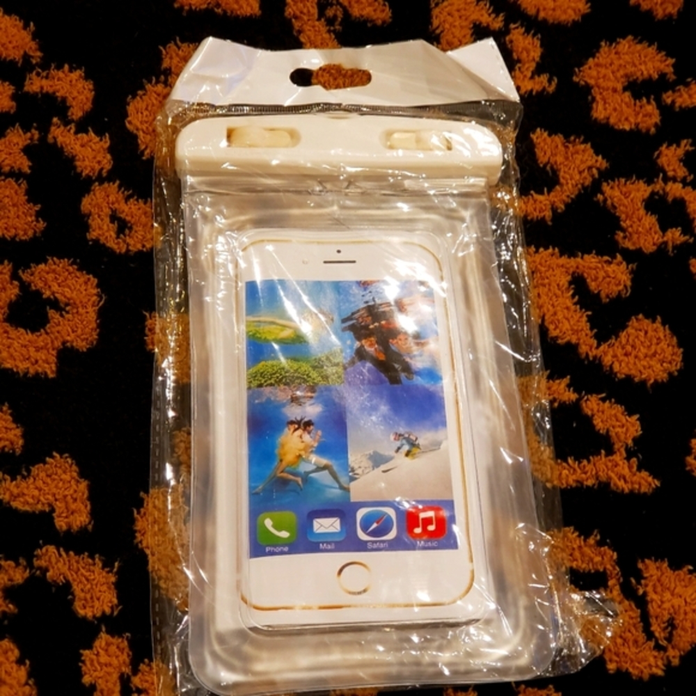 💜 White‎ Waterproof Cellphone Accessories Case